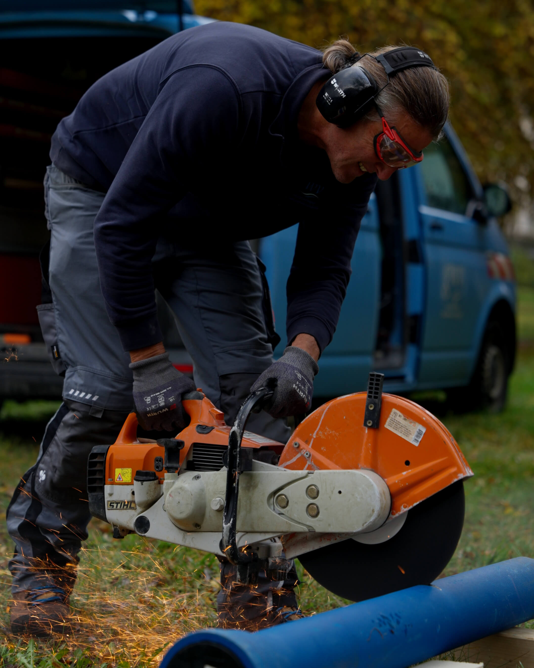 Verkäufer in der Metzgerei Klink